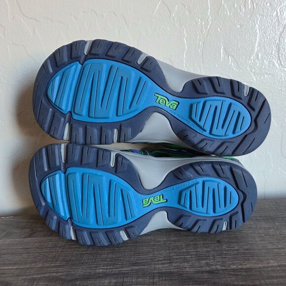 Teva Manatee Water Sandals Blue Size Kid's 1 Bungee Lace Closed Toe Outdoor Hike - Picture 7 of 9